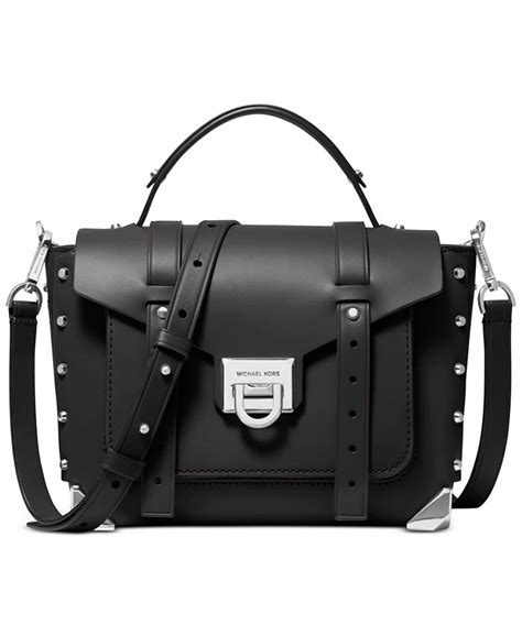 michael kors small top handle leather school satchel